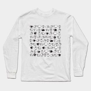 Icelandic Sheeps - chilled life in Iceland - blue Long Sleeve T-Shirt